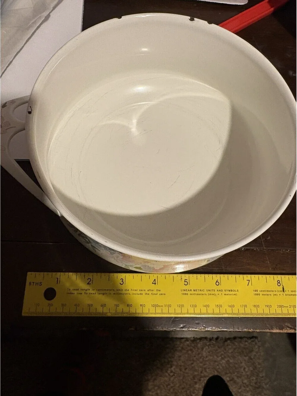 Kobe Cookware Japan Enamel Floral 3 QT Casserole Dish with Lid Vintage